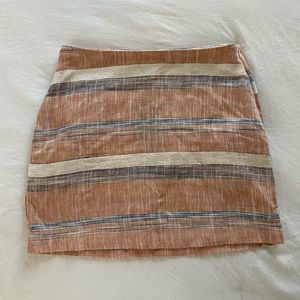 Lira Pink Striped Skirt